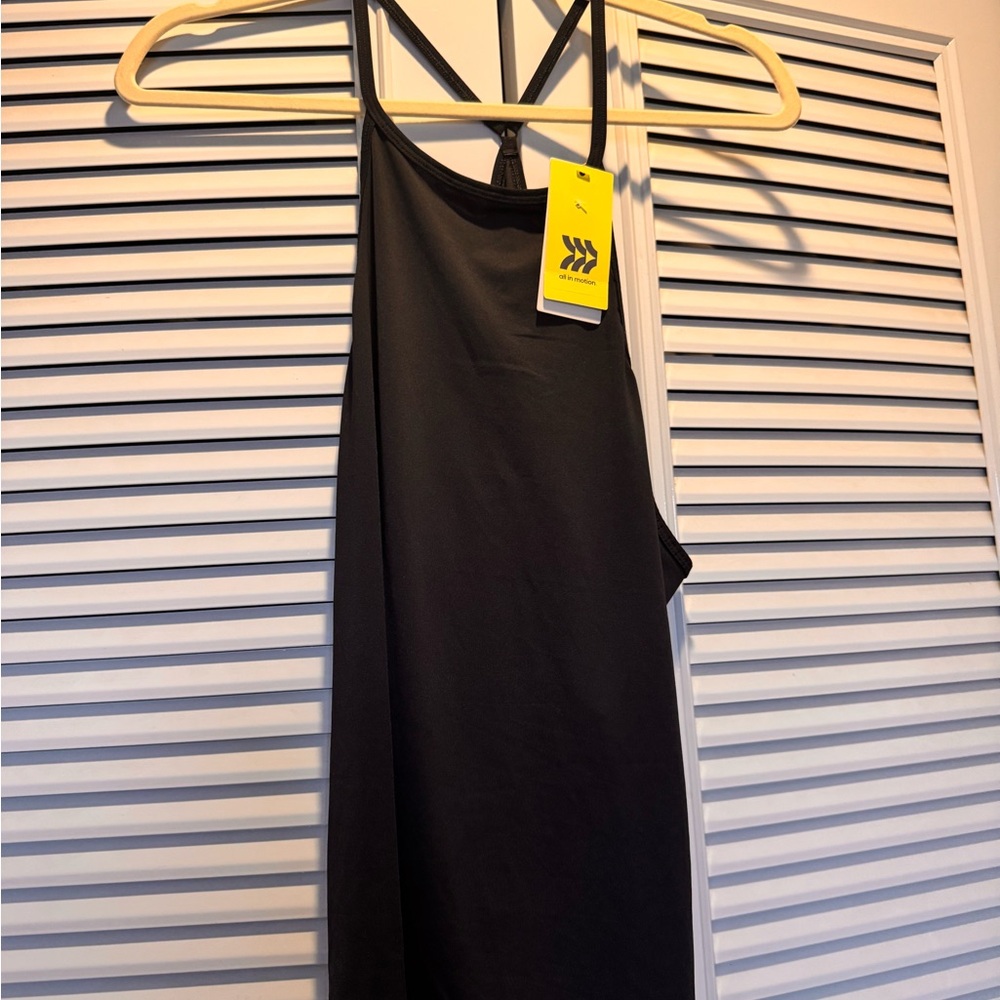 all in motion Black Strappy Racerback Tank